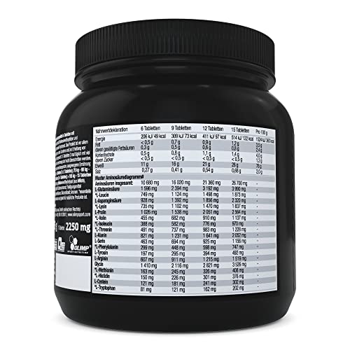 OLIMP- Anabolic Amino 9000 Mega Tabs (300 Kapseln). Hochwertiges Nahrungsergänzungsmittel mit einer großen Menge der wichtigsten Aminosäuren und Proteine - 3