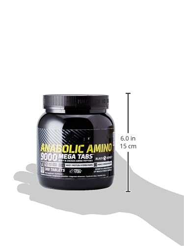 OLIMP- Anabolic Amino 9000 Mega Tabs (300 Kapseln). Hochwertiges Nahrungsergänzungsmittel mit einer großen Menge der wichtigsten Aminosäuren und Proteine - 5