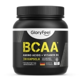 BCAA 330 Kapseln - Essentielle Aminosäuren Leucin, Valin und Isoleucin Plus Vitamin B6 - Laborgeprüft und ohne Zusätze in Deutschland hergestellt - 1
