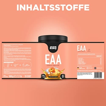 ESN EAA, Peach Iced Tea, 500g Dose - 4