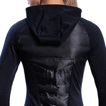 GYM AESTHETICS | Ultrasonic 2.0 Trainingsjacke Atmungsaktiv Running Hybrid Jacke Für Frauen Damen, wasserdicht, warm, ultraleicht mit Reißverschluss primaloft Wanderjacke Kapuzenjacke Für Training - 8