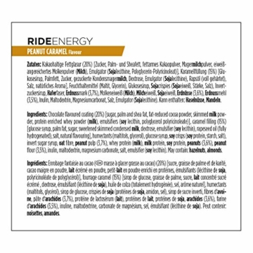 Powerbar Ride Energy Peanut-Caramel - Kohlenhydrat Eiweißriegel + Magnesium | 18 x 55g | 55g (18er Pack) - 6