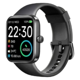 Smartwatch, Fitnesstracker mit 1,69 Zoll großer HD-Farbbildschirm, Stressmessung, Überwachung von SpO2, Herzfrequenz, Schlaf, usw. 5ATM Wasserdicht Armbanduhr für Damen Herren kompatibel iOS Android - 1
