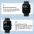 Smartwatch, Fitnesstracker mit 1,69 Zoll großer HD-Farbbildschirm, Stressmessung, Überwachung von SpO2, Herzfrequenz, Schlaf, usw. 5ATM Wasserdicht Armbanduhr für Damen Herren kompatibel iOS Android - 3