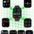 Smartwatch Herren Damen, 1.69'' HD Screen Fitness Tracker Uhr IP68 Wasserdicht Fitnessuhr mit Pulsuhr Schlafmonitor SpO2 Schrittzähler Kalorien, Sportuhr Smart Watch für Android iOS, Schwarz - 2