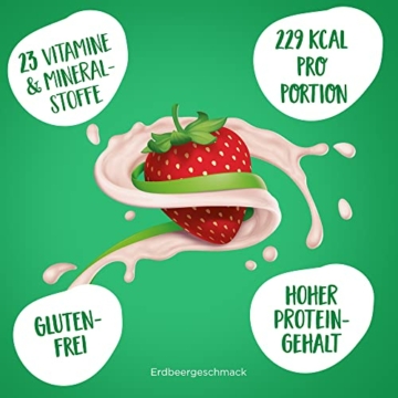 Yokebe ACTIVE SHAPE Strawberry Swirl - Mahlzeitersatz für eine gewichtskontrollierende Ernährung - Diät-Drink mit hohem Proteingehalt und Erdbeer-Geschmack - 250 g = 10 Portionen - 2