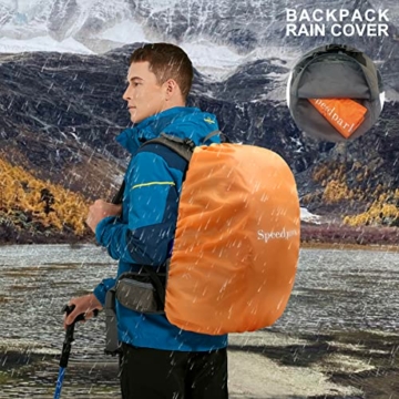 YTL Wasserdichter Wanderrucksack für Herren Damen 40L leichte Outdoor-Tasche Rucksack geeignet für Reisen und Camping, Königsblau（misst 21,3 x 13,8 x 9,1 Zoll） - 