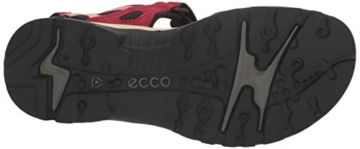 ECCO Women's Yucatan sports sandals, Chili Red Damask Rose Nubuck, 38 EU - 4