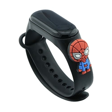 Digitale sportliche Armbanduhr aus Silikon für Jungen und Mädchen, Cartoon, kompatibel mit Xiaomi Mi Band, Spiderman. - 1