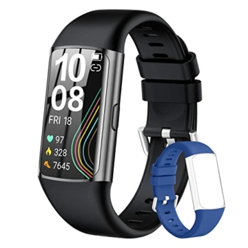 ECOSOON Smartwatch, 1.47" Touchscreen Fitnessuhr IP68 Wasserdicht Fitness Tracker Fitness Uhr mit Schrittzähler, Pulsuhr, SpO2, Schlafmonitor, Sportuhr Smart Watch für Damen Herren iOS und Android - 1