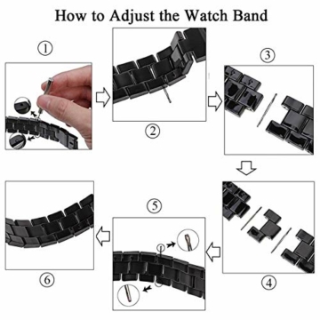 JewelryWe Herren Armbanduhr, Blau LED Digitaluhr Uhr Sportuhr Schwarz Armband Unisex Samurai Watch - 6