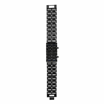 yuyte Elektronische Armbanduhr, Modische Stahlband, Digitales Led Armband, Luxus Edelstahlband Für Herren - 5