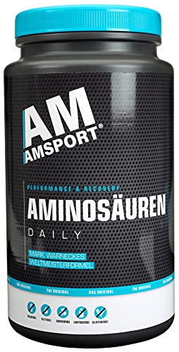 AMSPORT® Aminosäuren Weltmeisterformel 750g I EAA Aminosäure Pulver für Leistungssport Muskelaufbau und Regeneration I neutraler Geschmack ohne Zusatzstoffe I Laktose- und Glutenfrei - 